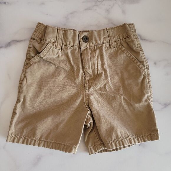 Plaid and khaki shorts easy pull on 18 mo bundle - Picture 6 of 7